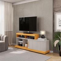 Rack Bancada Valle Com Mesa De Centro Petri Cedro Bali – Dj Móveis - 6