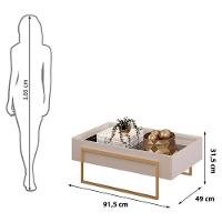 Rack Bancada Scala Com Mesa De Centro Pilar Cedro Bali – Dj Móveis - 3