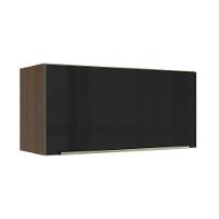 Armário Aéreo 70 Cm 1 Porta Rustic/preto Lux Madesa Rustic/preto - 1