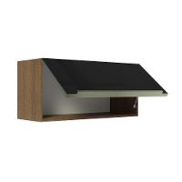 Armário Aéreo 70 Cm 1 Porta Rustic/preto Lux Madesa Rustic/preto - 7