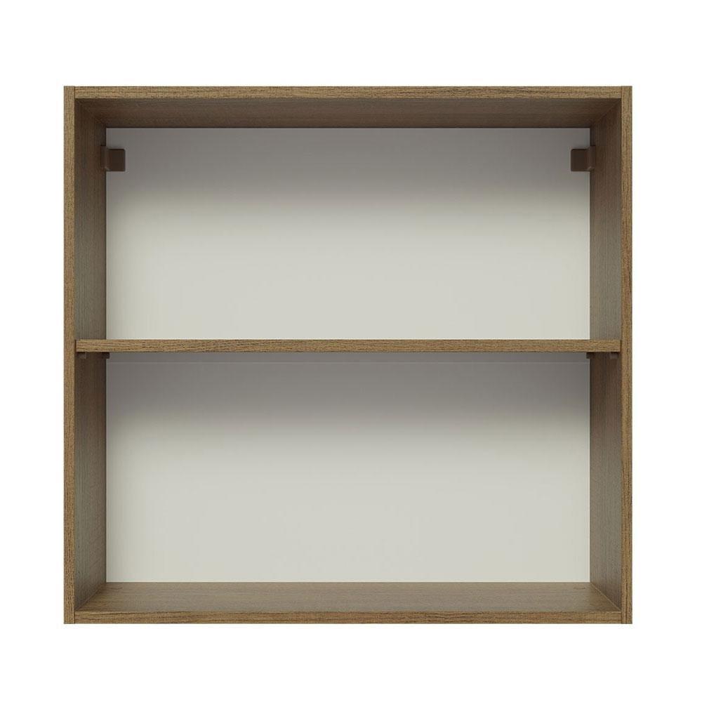 Armário Aéreo 70 Cm 2 Portas Rustic/branco Veludo Lux Madesa Rustic/branco Veludo - 3