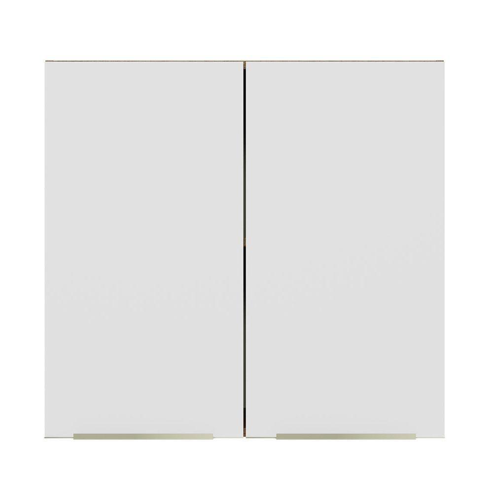 Armário Aéreo 70 Cm 2 Portas Rustic/branco Veludo Lux Madesa Rustic/branco Veludo - 4