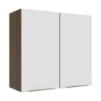 Armário Aéreo 70 Cm 2 Portas Rustic/branco Veludo Lux Madesa Rustic/branco Veludo - 1