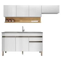 Cozinha Modulada 3 Pecas Com Balcao Pia Line Supremo Cp Freijo Ktp Supremo Cp Freijo - 1