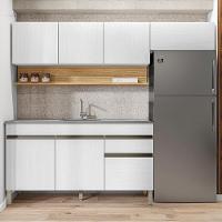 Cozinha Modulada 3 Pecas Com Balcao Pia Line Supremo Cp Freijo Ktp Supremo Cp Freijo - 6