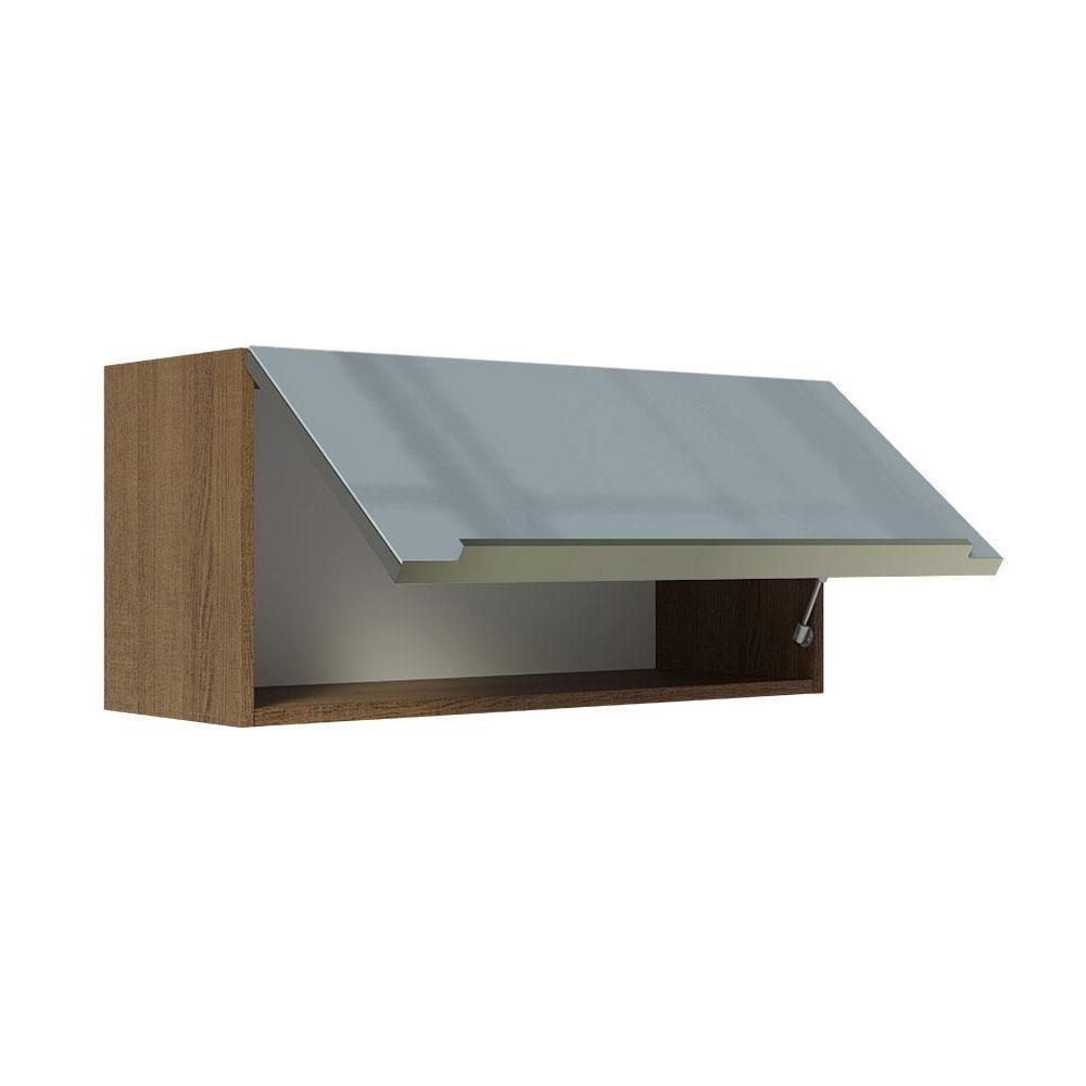 Armário Aéreo 70 Cm 1 Porta Rustic/cinza Lux Madesa Rustic/cinza - 7