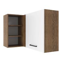 Armário Aéreo 1 Porta Para Linha De 60 Cm Rustic/Branco - 1