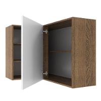 Armário Aéreo 1 Porta Para Linha De 60 Cm Rustic/Branco - 7