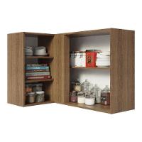 Armário Aéreo 1 Porta Para Linha De 60 Cm Rustic/Branco - 8