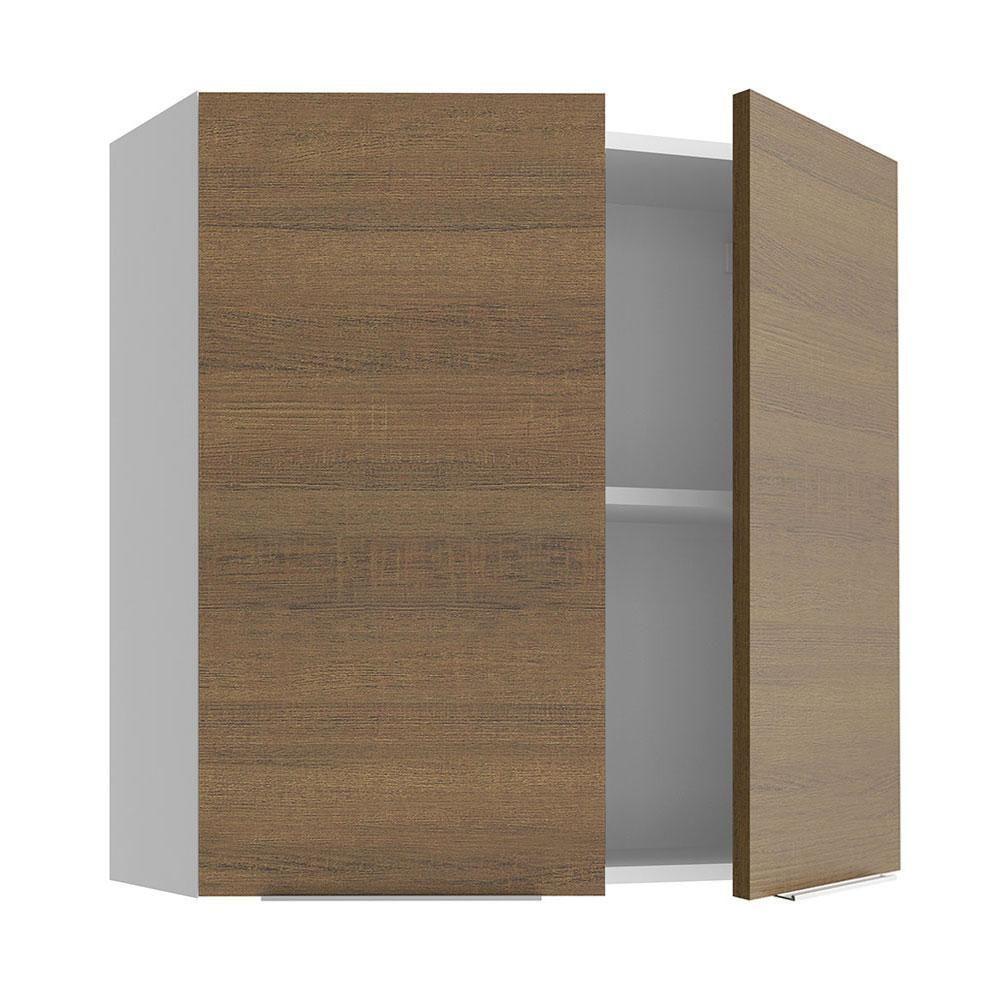 Armário Aéreo 70 Cm 2 Portas Branco/rustic Stella Madesa Branco/rustic - 6