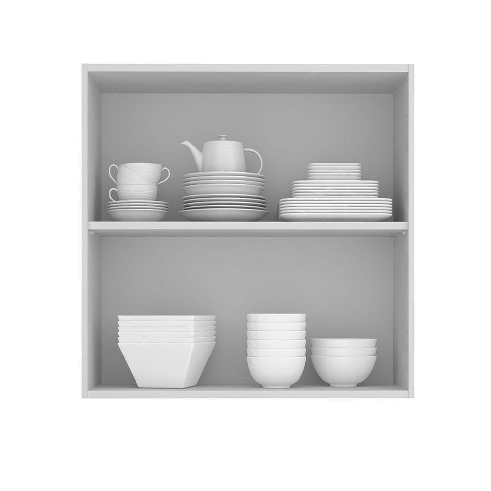 Armário Aéreo 70 Cm 2 Portas Branco/rustic Stella Madesa Branco/rustic - 7