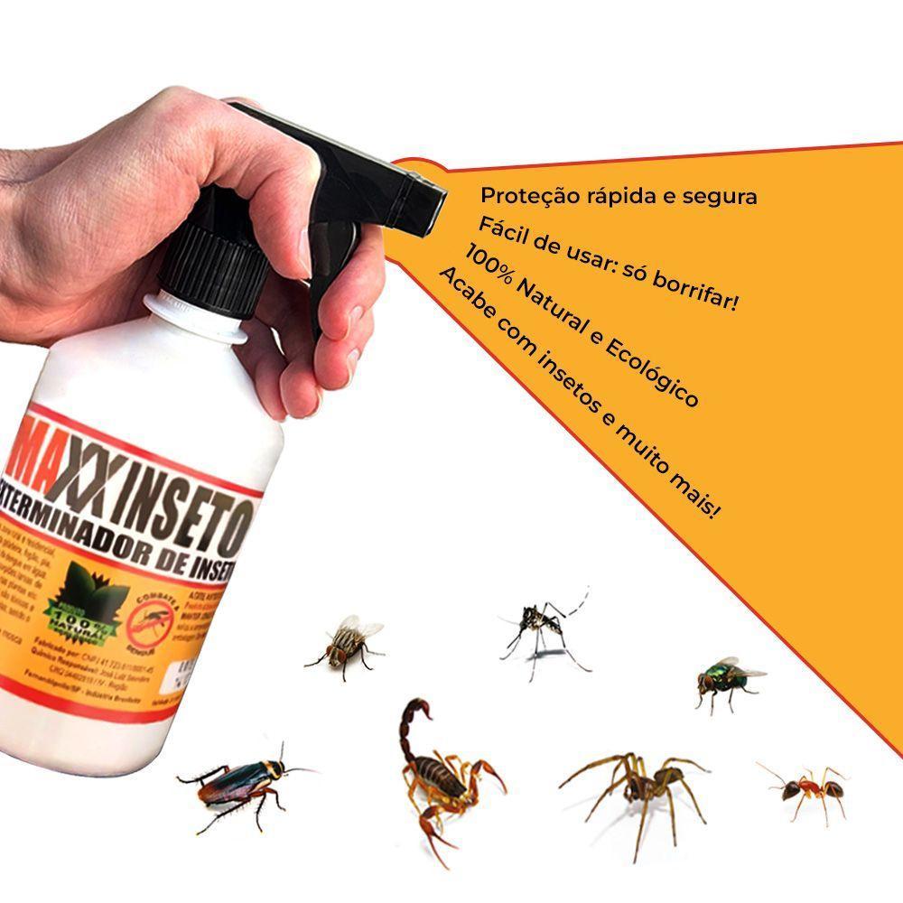Kit 2 Exterminadores De Baratas Maxxinseto Power 5 Litros - 100% Natural - 2