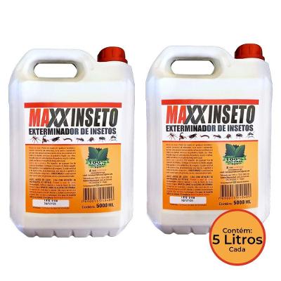Kit 2 Exterminadores De Insetos Maxxinseto Power 5 Litros - 100% Natural