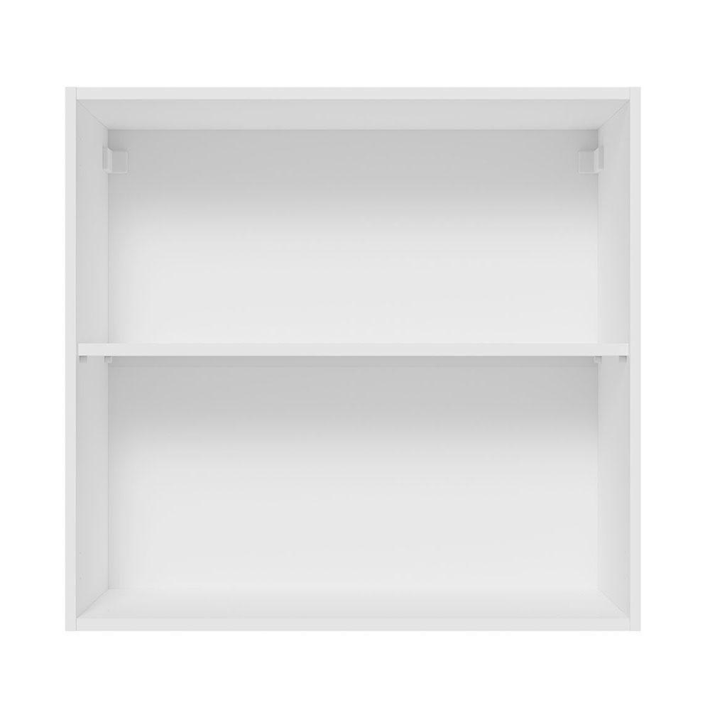 Armário Aéreo 70 Cm 2 Portas Branco/cinza Lux Madesa Branco/cinza - 5