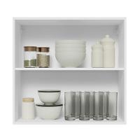 Armário Aéreo 70 Cm 2 Portas Branco/cinza Lux Madesa Branco/cinza - 8