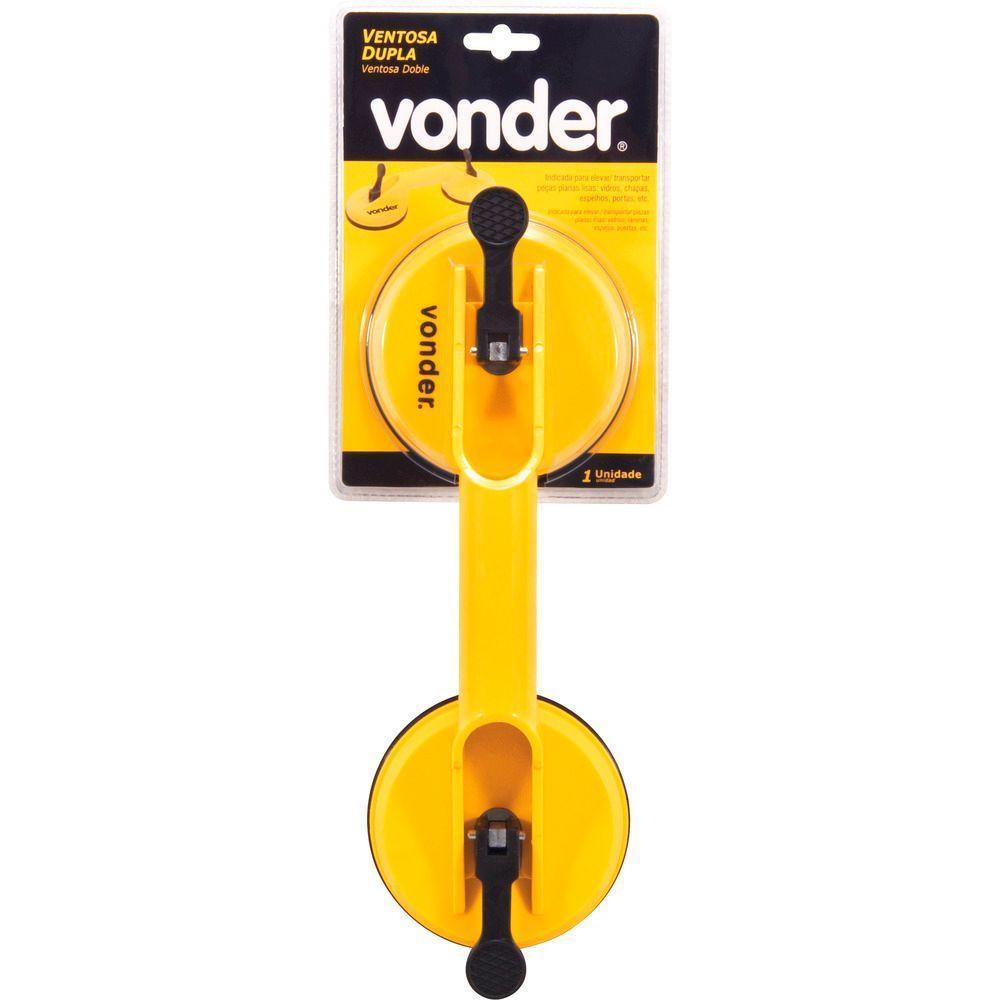 Ventosa Dupla Plástica Capacidade 50kg Vonder - 1