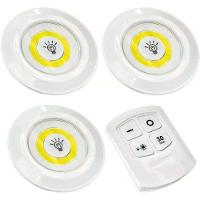 Luminária Lâmpada Led Spot Sem Fio Portátil Controle Remoto - 1
