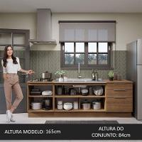 Armário De Cozinha Compacta 240cm Rustic Stella Madesa 01 Rustic - 7