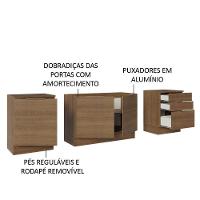Armário De Cozinha Compacta 240cm Rustic Stella Madesa 01 Rustic - 8