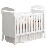 Berço Americano Danny E Guarda Roupa Infantil Zaki Branco Acetinado Com Colchão Gazin - Reller - 2