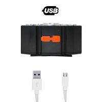Lanterna De Cabeça 5 Led Usb Recarregavel De Longo Alcance - 2