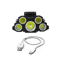 Lanterna De Cabeça 5 Led Usb Recarregavel De Longo Alcance - 3