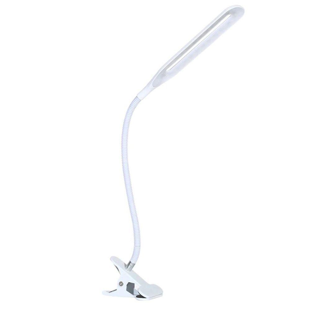 Luminária Led Mesa Alto Brilho Portátil Presilha Usb Notebook Leitura Branco - 1