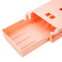 Gaveta Adesiva Organizadora Com Divisorias De Lapis Caneta Escritorio Mesa Rosa - 3