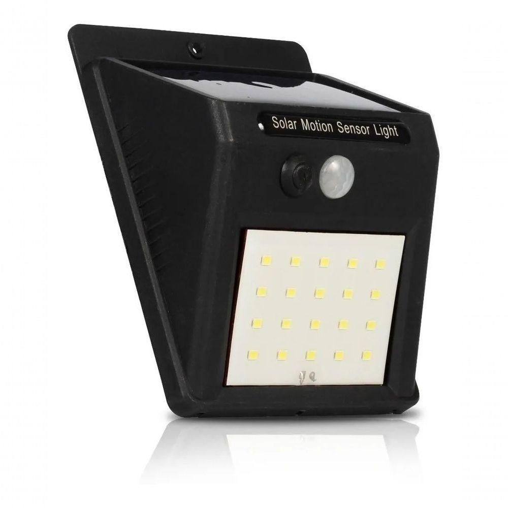 Luminária Solar Arandela 30 Leds Parede Com Sensor Presença - 5