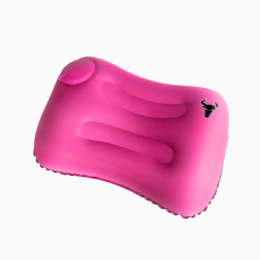 Travesseiro Almofada De Viagem Inflável E Portátil - Rosa - 1