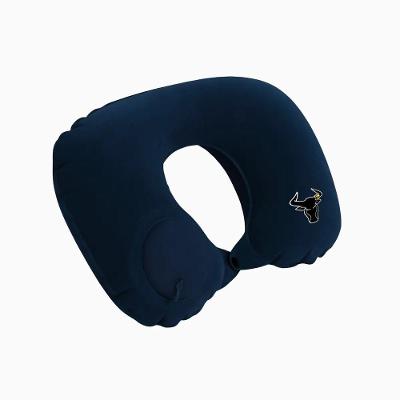 Travesseiro Almofada De Pescoço Inflável - Azul Escuro