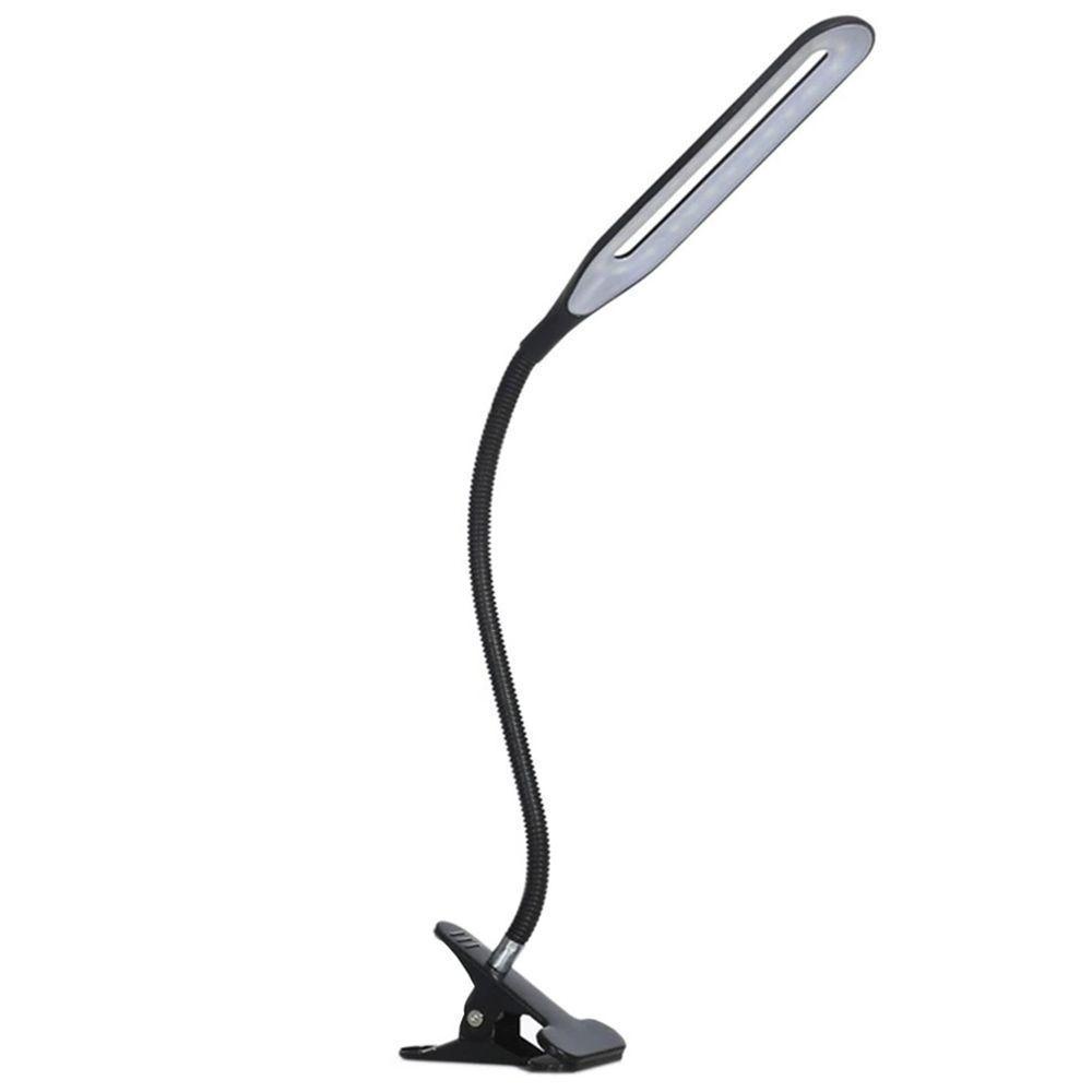 Luminária Led Mesa Alto Brilho Portátil Presilha Usb Notebook Leitura Preto - 1