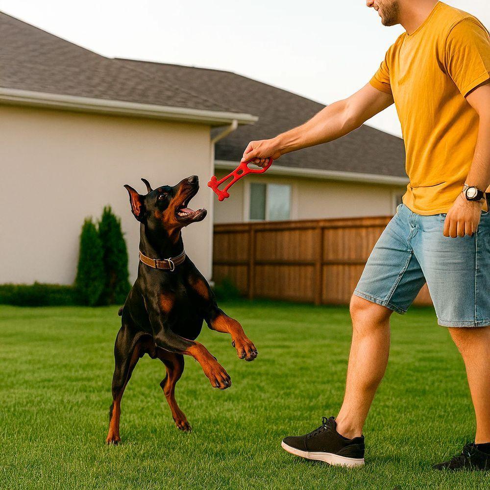 Mordedor Puxador Canino Brinquedo Cachorro Pet Diversão Rosa - 5