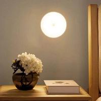 Luminária Recarregável Led Sem Fio Sensor Presença Carregamento Usb