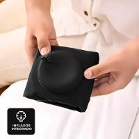 Travesseiro Almofada De Viagem Inflável E Portátil - Preto - 3