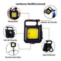 Mini Lanterna Led Portatil Usb Recarregavel Bolso Tatica Abridor - 5