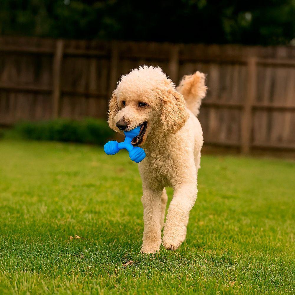 Mordedor Triângulo Brinquedo Para Pet Cães Gatos Distração Rosa - 4
