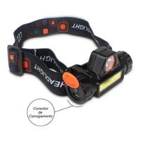 Lanterna De Cabeça 1 Led Com Sinalizador High Power Headlamp - 1