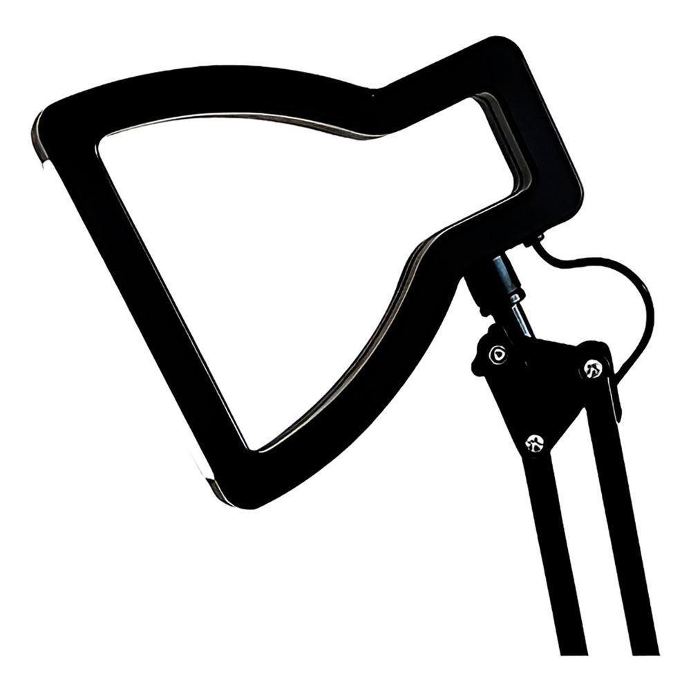 Luminária De Mesa 3d Lâmpada Dimerizável Led Preto - 4