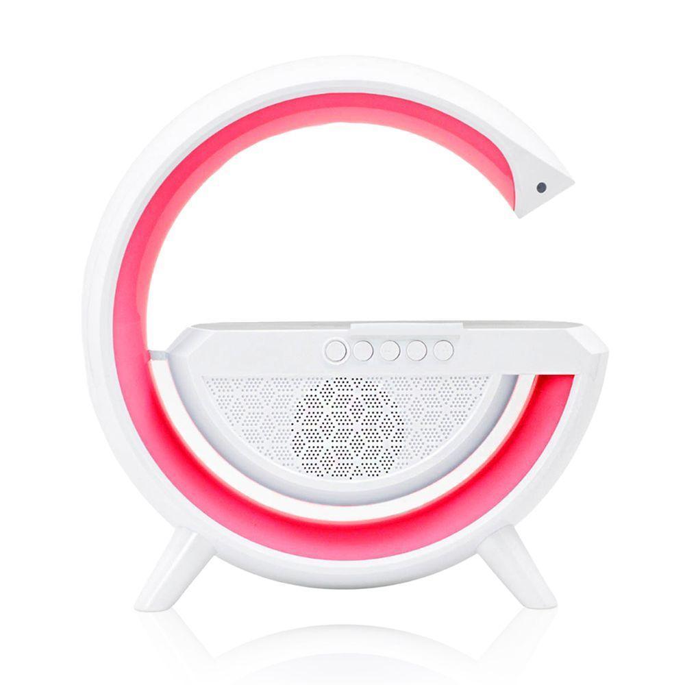 Caixa De Som Bluetooth Carregamento Por Indução Luminária Bluetooth Portátil - 1