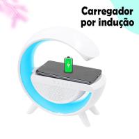 Caixa De Som Bluetooth Carregamento Por Indução Luminária Bluetooth Portátil - 2