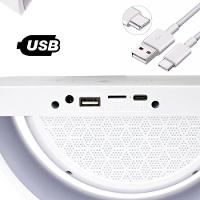 Caixa De Som Bluetooth Carregamento Por Indução Luminária Bluetooth Portátil