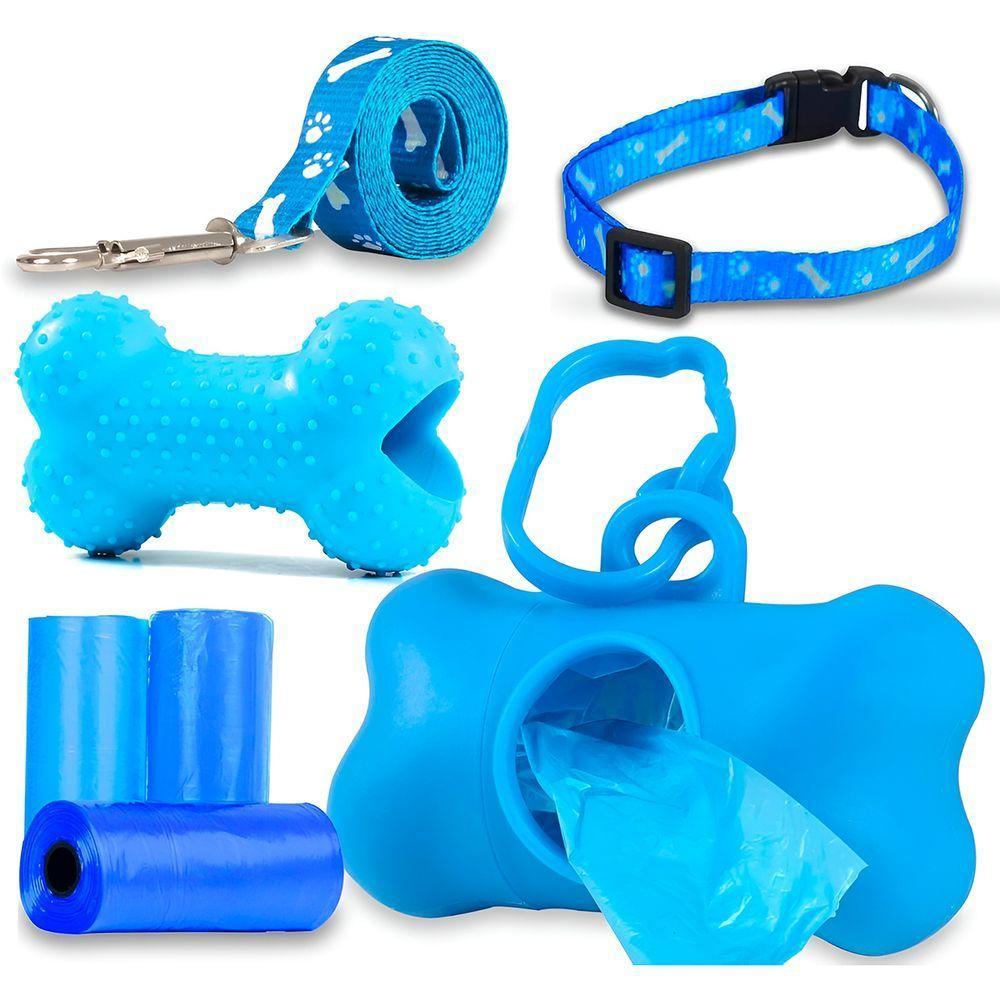 Kit Passeio Para Pet 7 Peças Coleira Guia Mordedor - 1