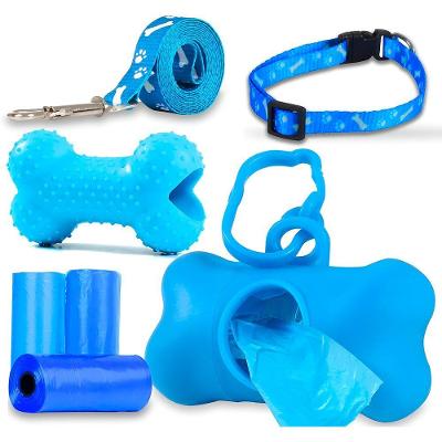 Kit Passeio Para Pet 7 Peças Coleira Guia Mordedor
