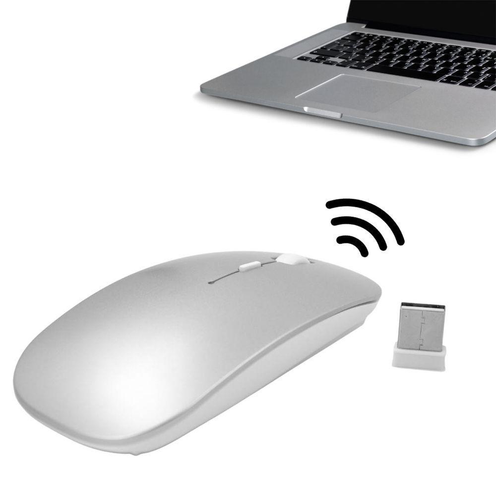Mouse Sem Fio 2.4ghz Recarregável Usb Ergonômico Wireless Branco - 1