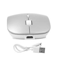 Mouse Sem Fio 2.4ghz Recarregável Usb Ergonômico Wireless Branco - 5