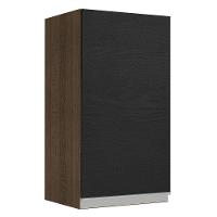 Armário Aéreo Glamy 35cm 1 Porta Rustic Preto - 1