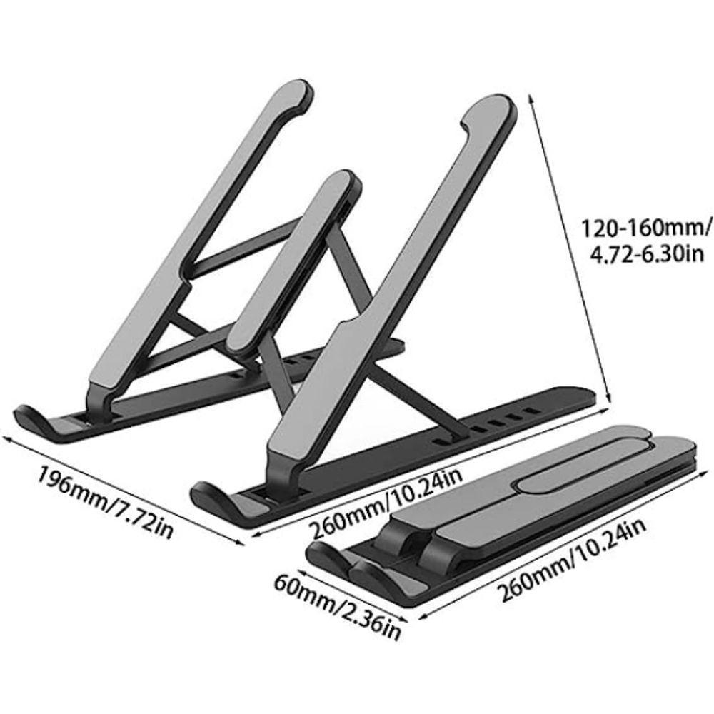 Suporte Notebook Ajustável Base Netbook Ergonômico Dobrável - 2