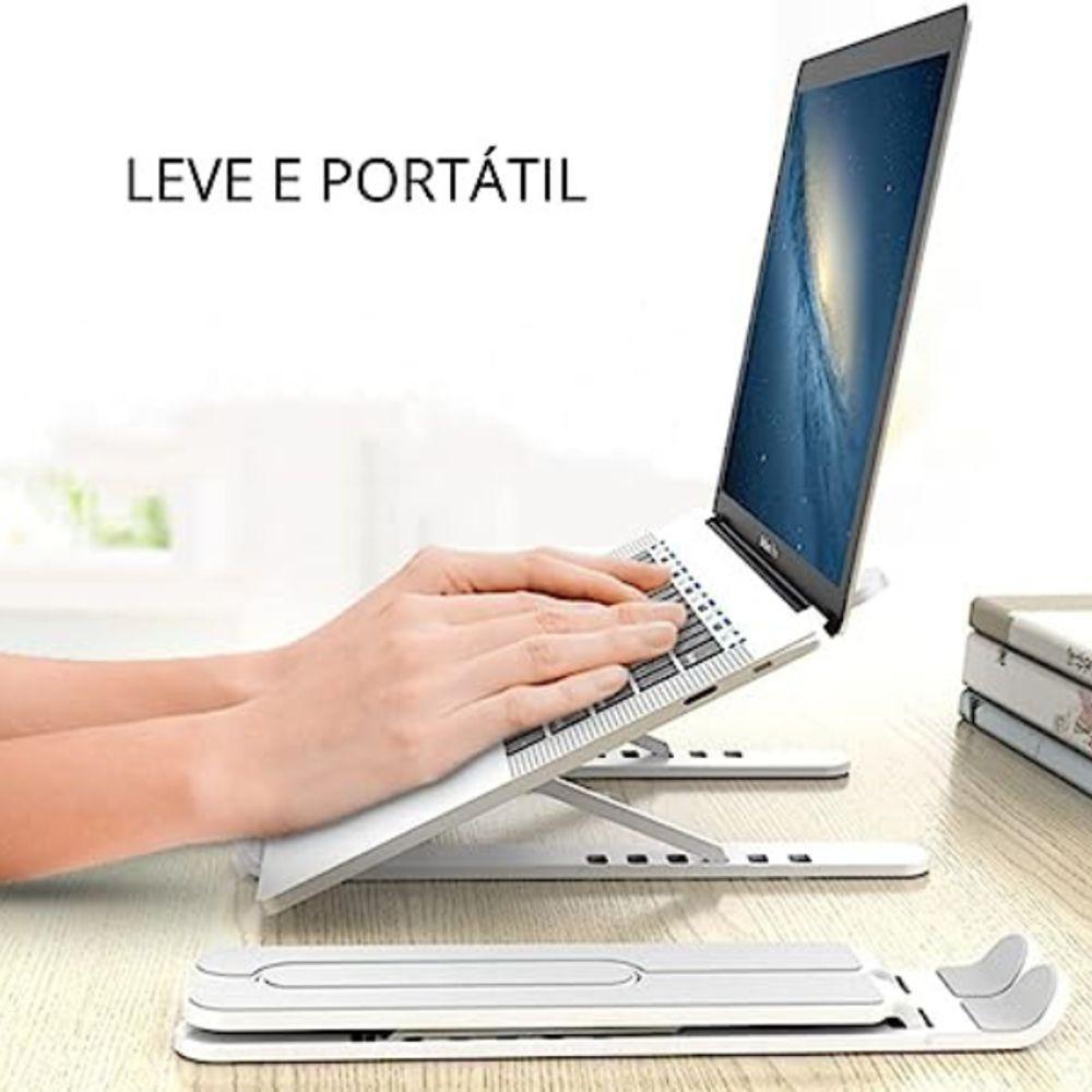 Suporte Notebook Ajustável Base Netbook Ergonômico Dobrável - 3