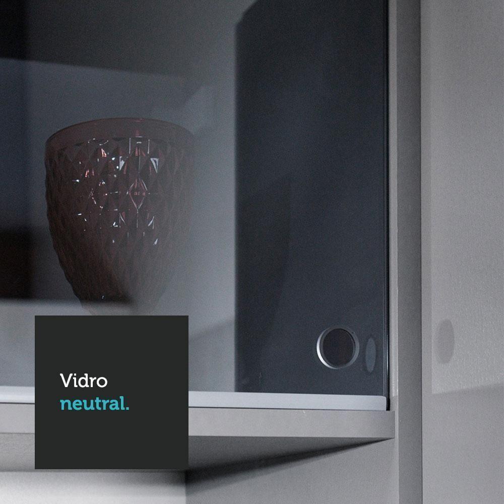 Armário De Cozinha Compacta 120cm Cinza Nice 01 Cinza - 5